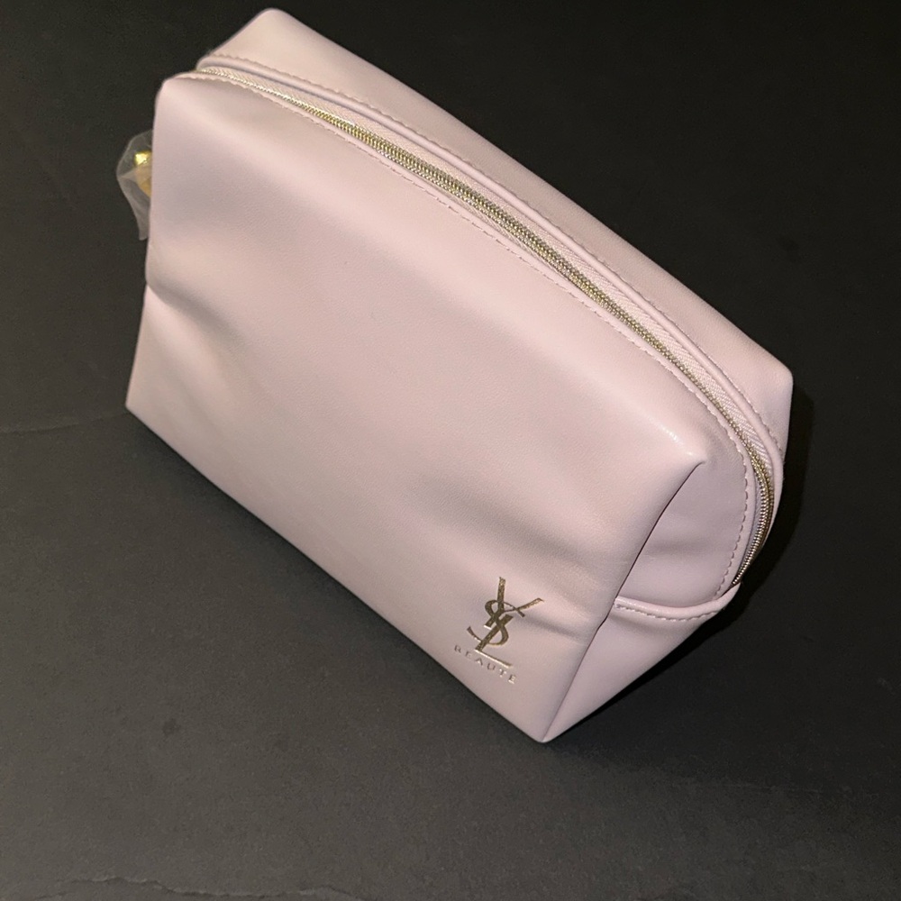 Yves Saint Laurent Pink Cosmetic Case with Star Embellishment NWOT